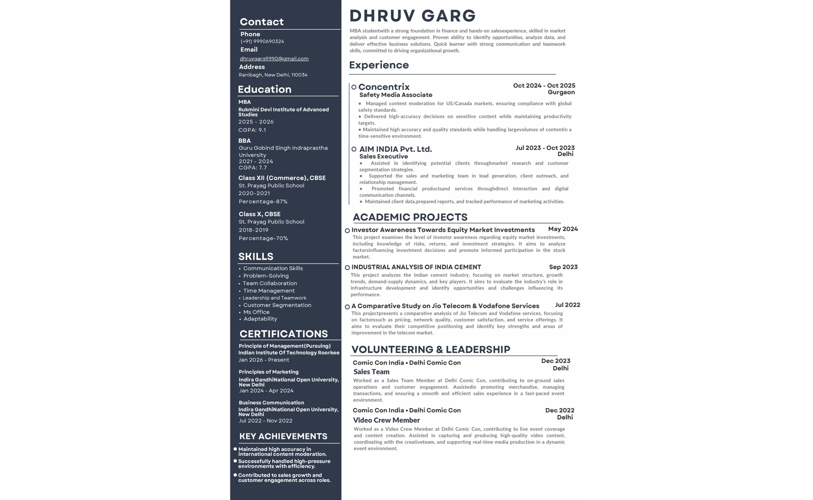Resume 8